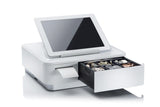 Square Register Hardware Bundle Compact Bluetooth Receipt Printer, 4 Bill 4 Coin Cash Drawer, Universal Table Stand for iPad Air, Air2, Mini and other