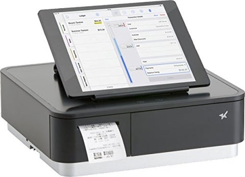 Square Register Hardware Bundle Compact Bluetooth Receipt Printer, 4 Bill 4 Coin Cash Drawer, Universal Table Stand for iPad Air, Air2, Mini and other