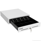 Epsilont Square POS Register Compatible Printer Driven 16" x 16" Heavy Duty Cash Drawer 5 Bills 8 Coins