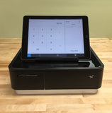 Square Register Hardware Bundle Compact Bluetooth Receipt Printer, 4 Bill 4 Coin Cash Drawer, Universal Table Stand for iPad Air, Air2, Mini and other